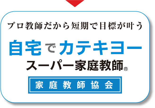 プロ教師だから短期で目標が叶う 宅でカテキヨー スーパー家庭教師